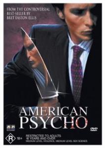 American Psycho-original Vintage Movie Poster of Mary Harron's Iconic Psycho  Thiller With Christian Bale, Reese Witherspoon and Jared Leto 